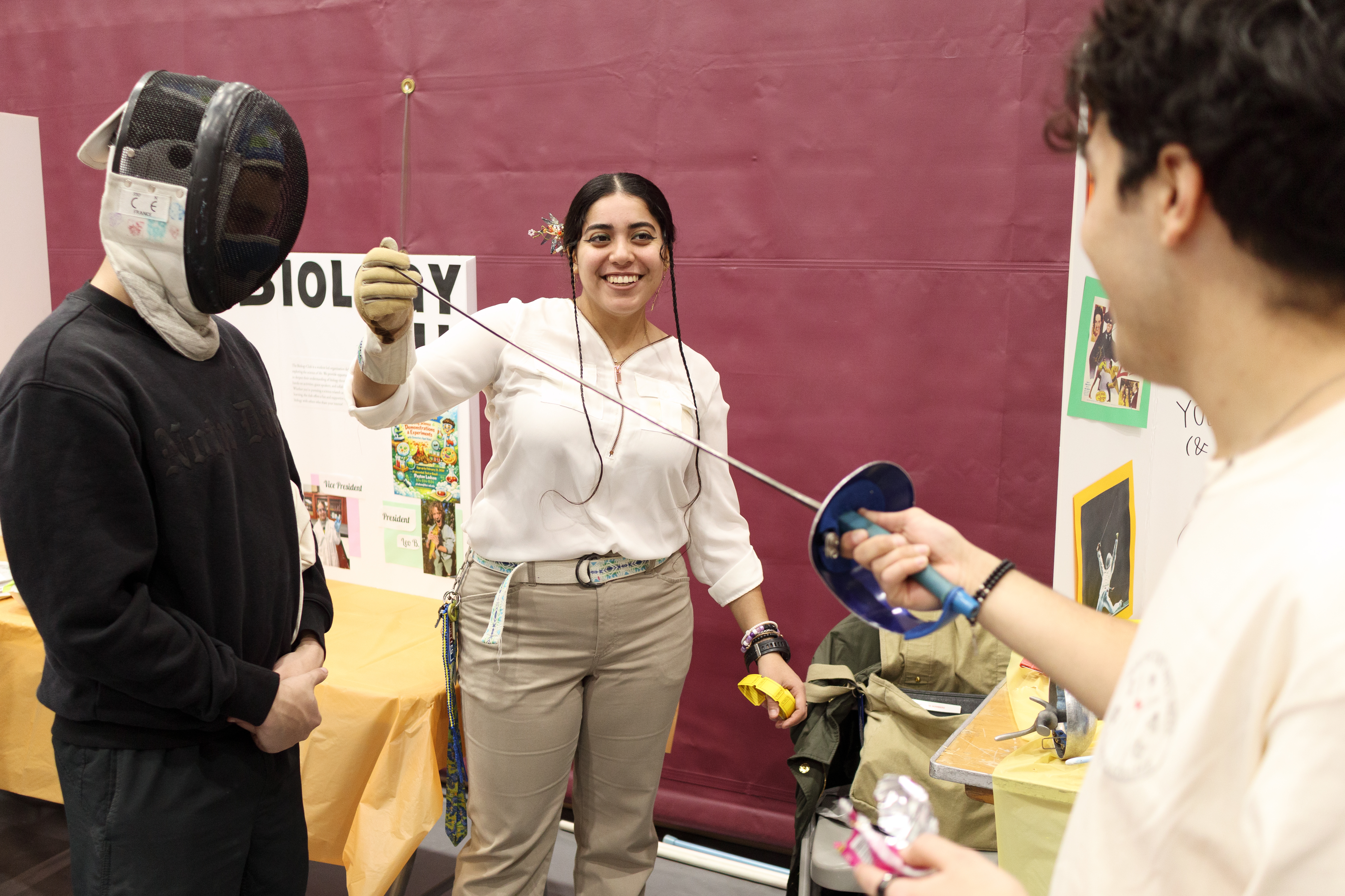 Students at a Wellness Fair activity